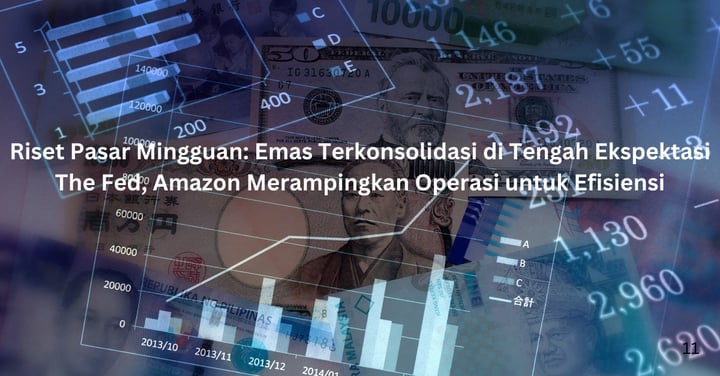 Riset Pasar Mingguan: Emas Terkonsolidasi di Tengah Ekspektasi The Fed, Amazon Merampingkan Operasi untuk Efisiensi